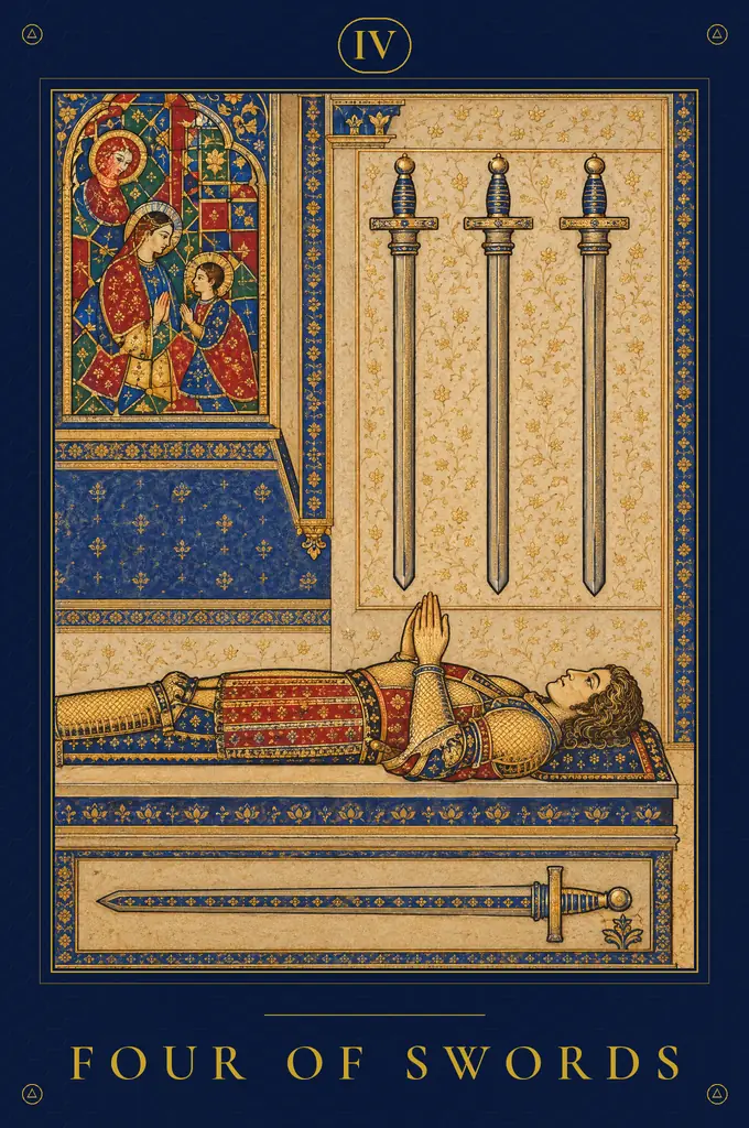 Four of Swords, TarotPandit deck