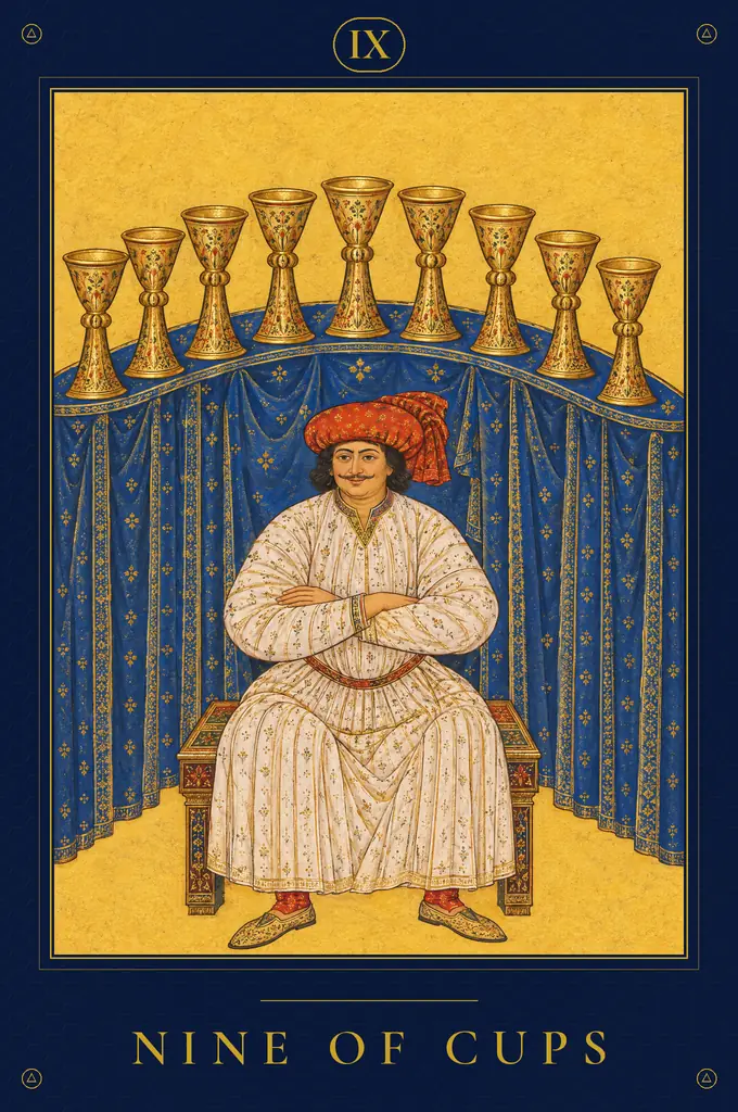 Nine of Cups, TarotPandit deck
