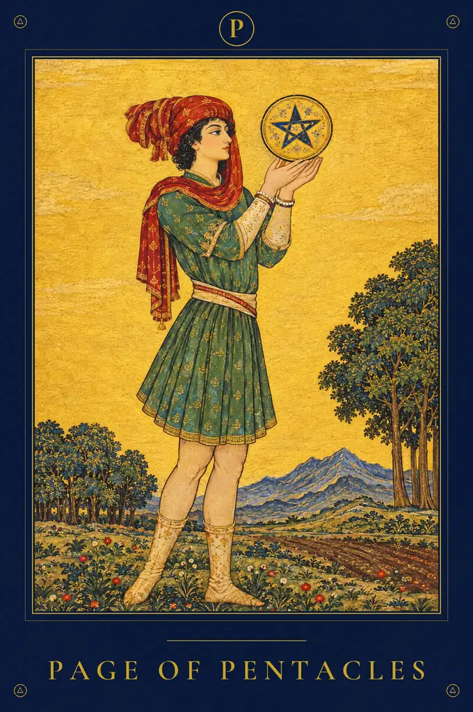 Page of Pentacles, TarotPandit deck