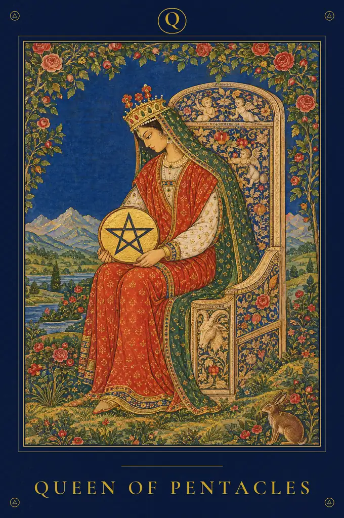 Queen of Pentacles, TarotPandit deck