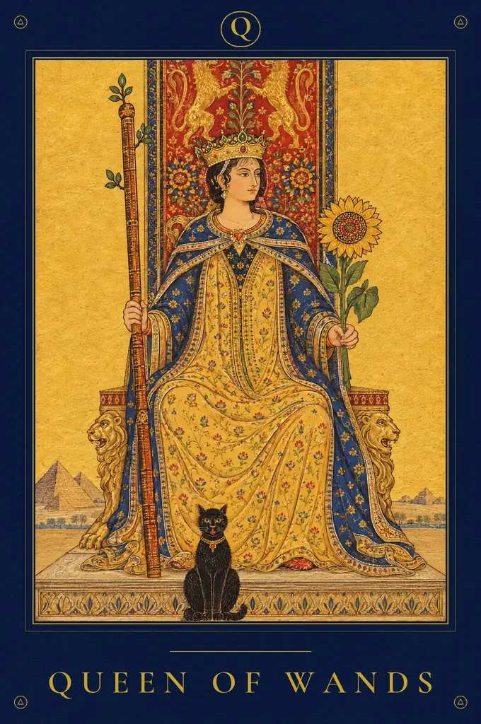 Queen of Wands, TarotPandit deck