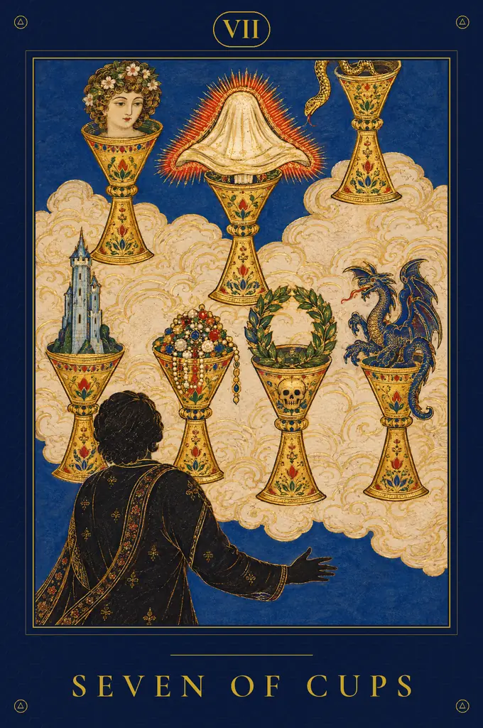 Seven of Cups, TarotPandit deck