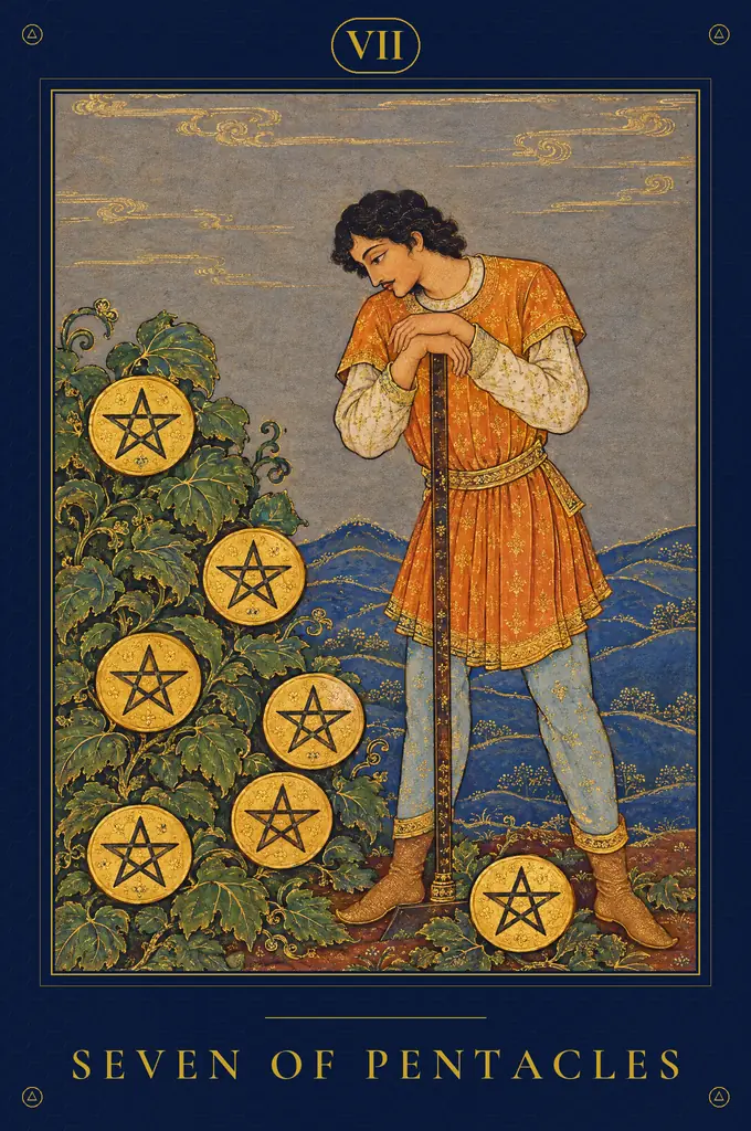 Seven of Pentacles, TarotPandit deck