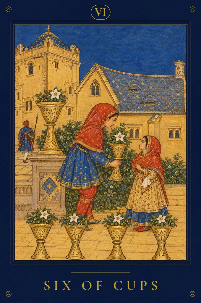 Six of Cups, TarotPandit deck