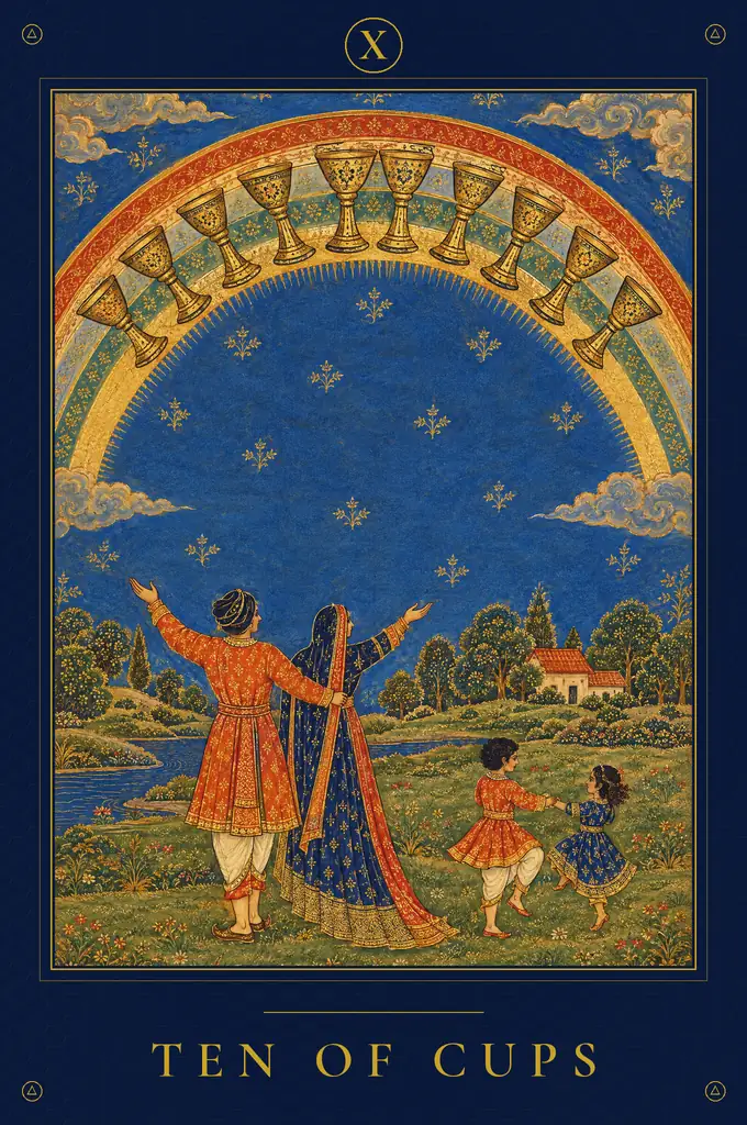 Ten of Cups, TarotPandit deck