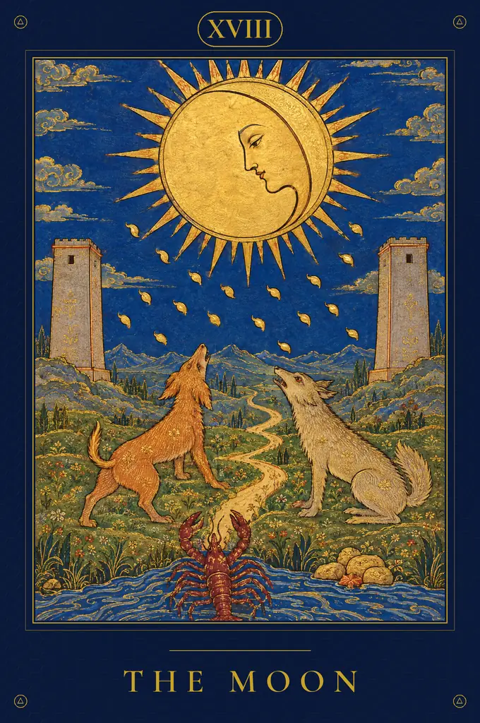 The Moon, TarotPandit deck