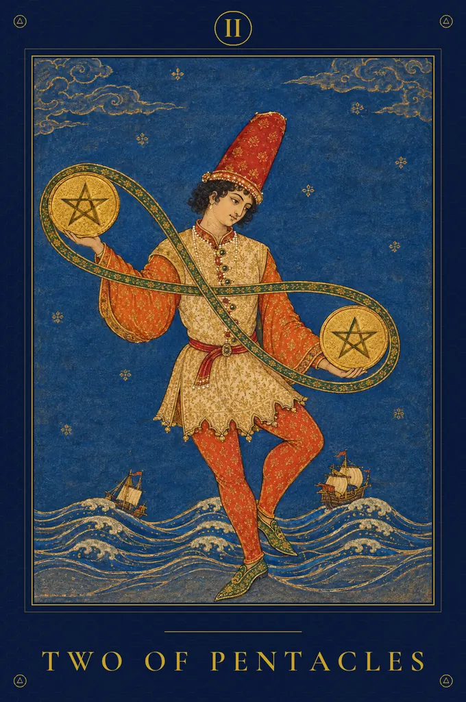 Two of Pentacles, TarotPandit deck
