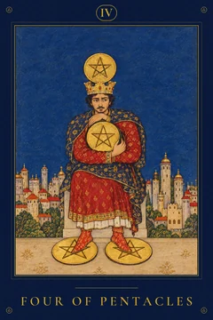 Four of Pentacles — TarotPandit card