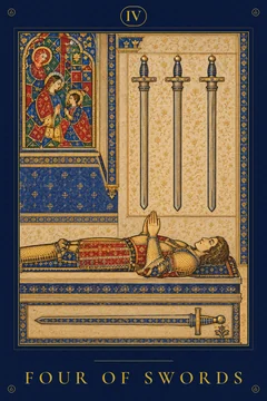 Four of Swords — TarotPandit card