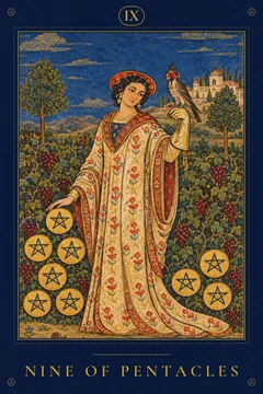 Nine of Pentacles — TarotPandit card