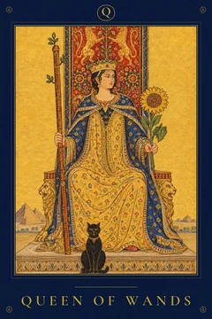 Queen of Wands — TarotPandit card