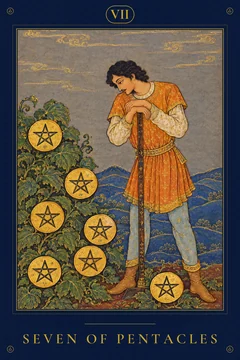 Seven of Pentacles — TarotPandit card