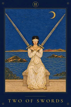 Two of Swords — TarotPandit card